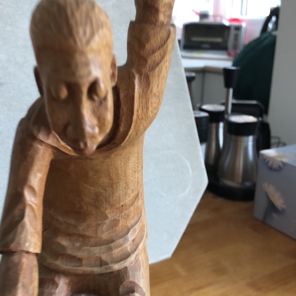 Vintage handmade,woodcarved,skillfully crafted by Laratte. - Picture 3 of 16